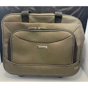 Leisure Rolling Carry On Bag Luggage Olive‎ Green Travel Briefcase